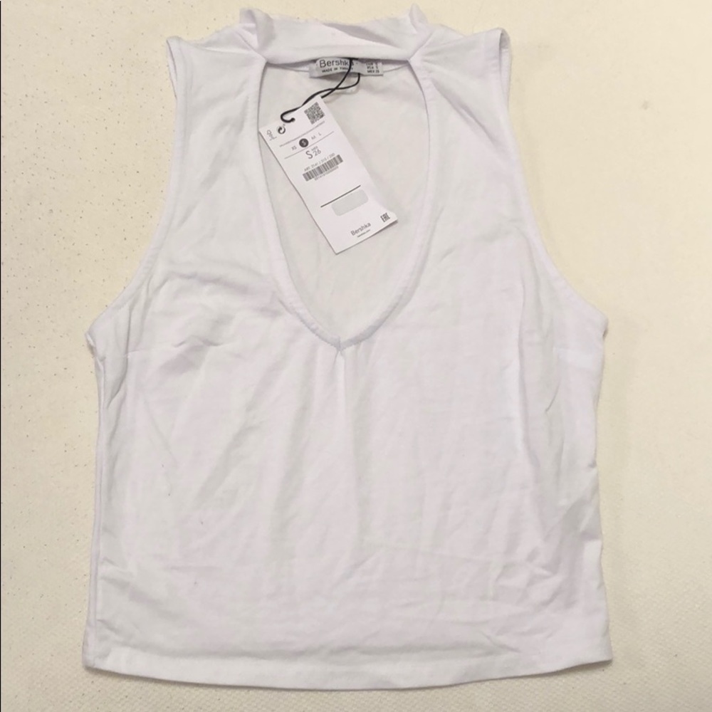 NWT White Crop Top Tank
